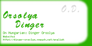 orsolya dinger business card